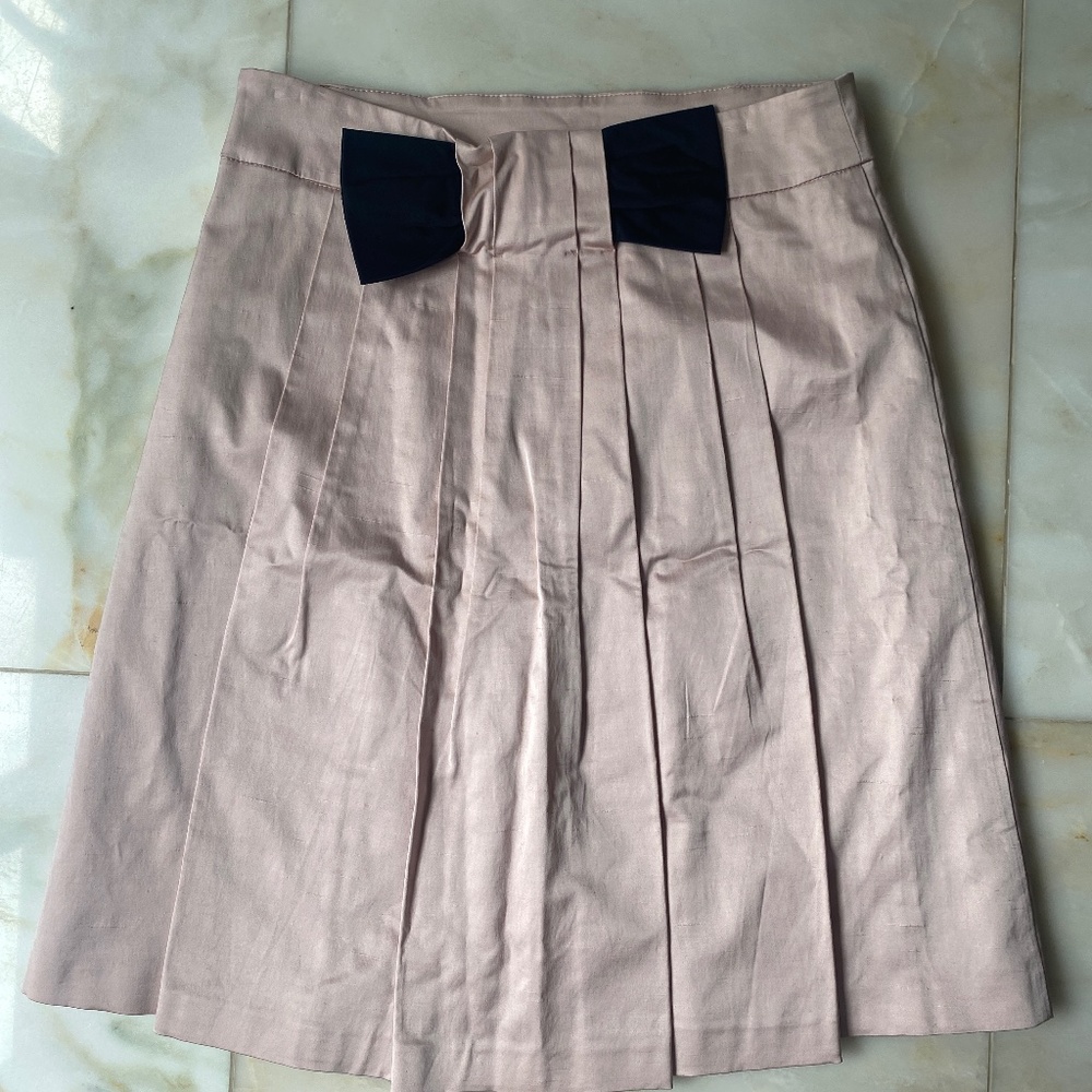Red Valentino pink silk skirt size 48